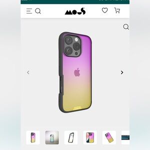 Mous Irridescent Clarity Iphone case for IPhone 16 pro